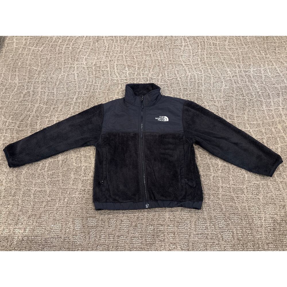 The North Face Girls Black Fleece Full Zip Jacket Size S or 7/8